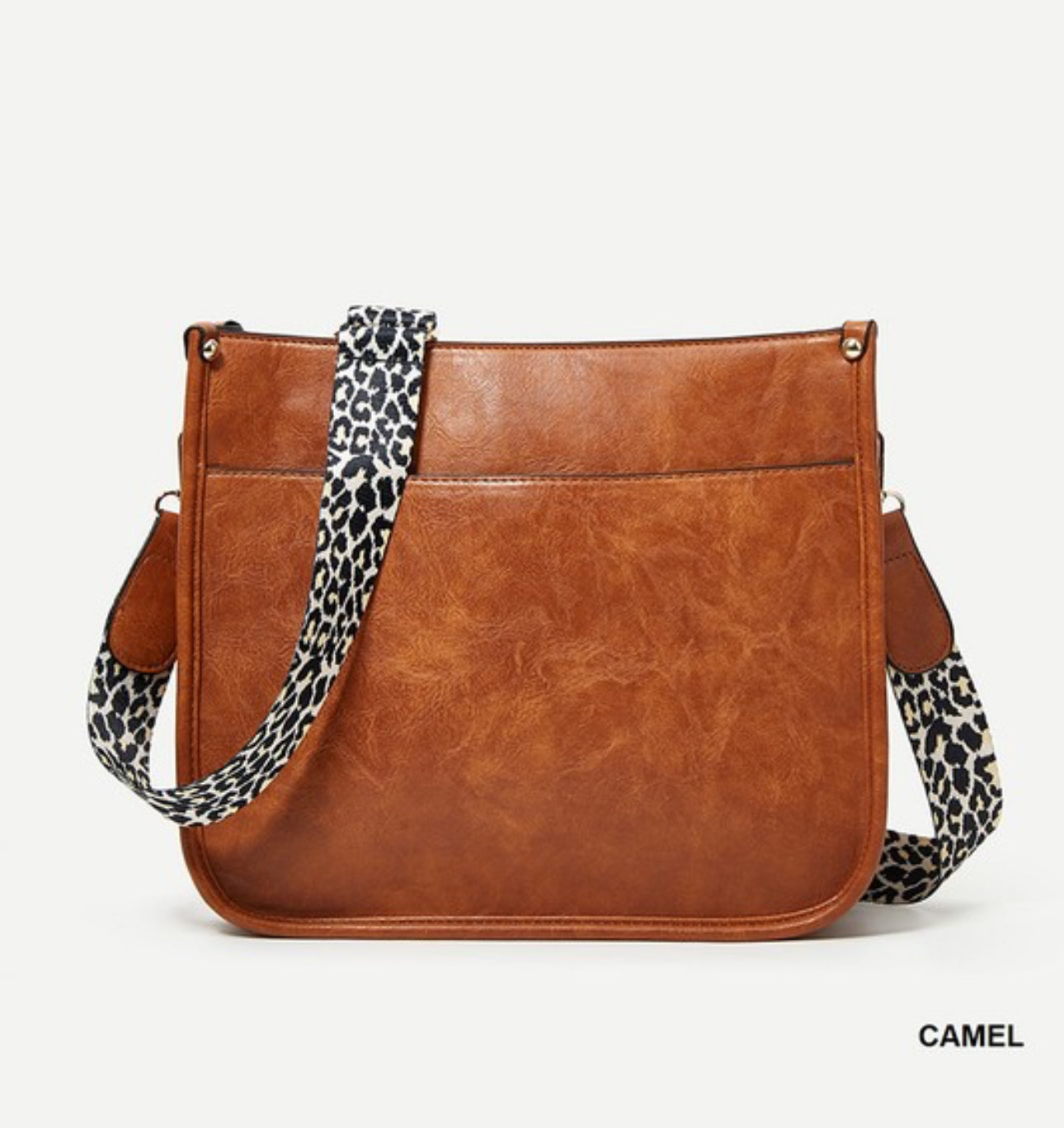 Leopard Strap Crossbody Shoulder Bag