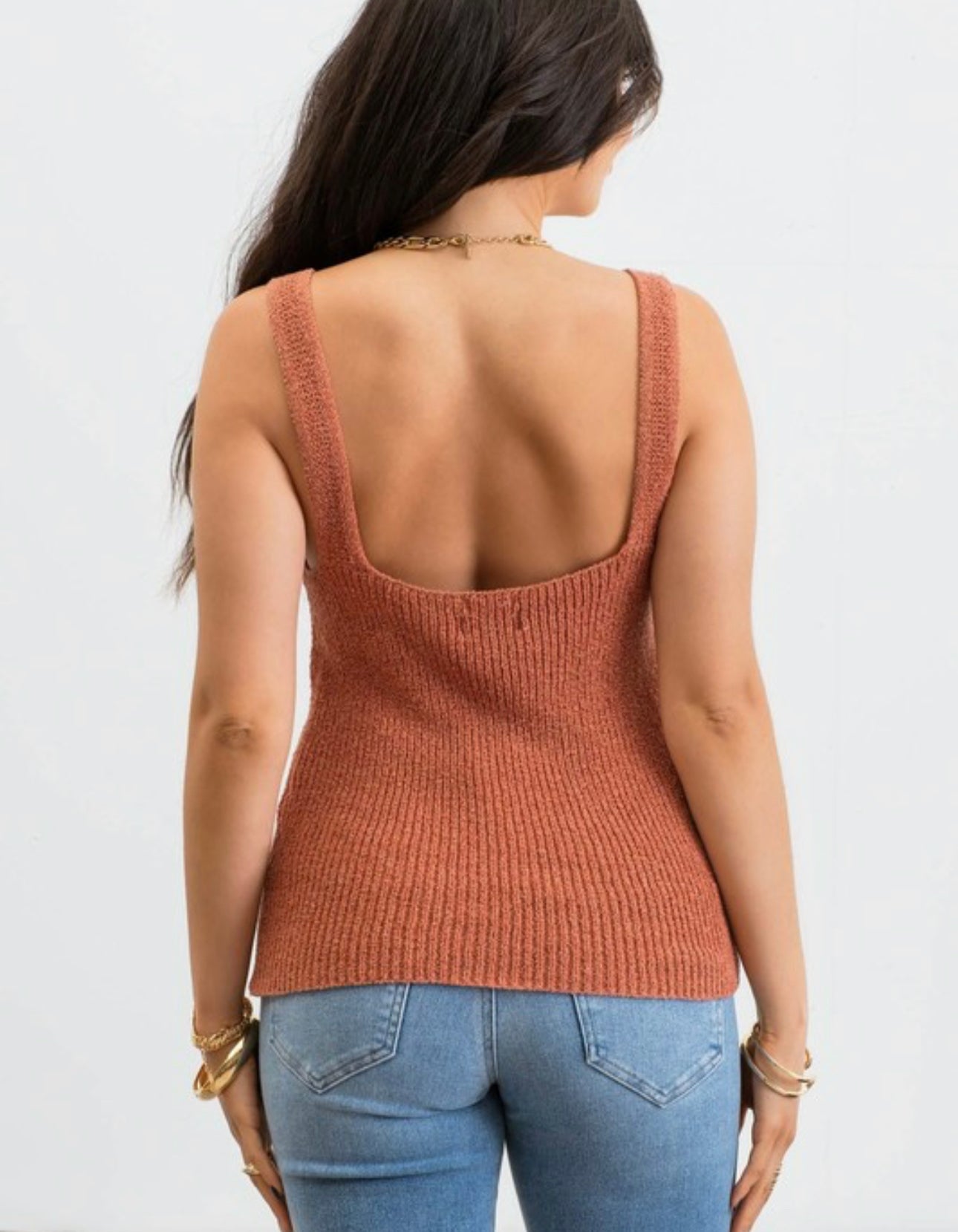 Jade Eyelet Sleeveless Knit Top
