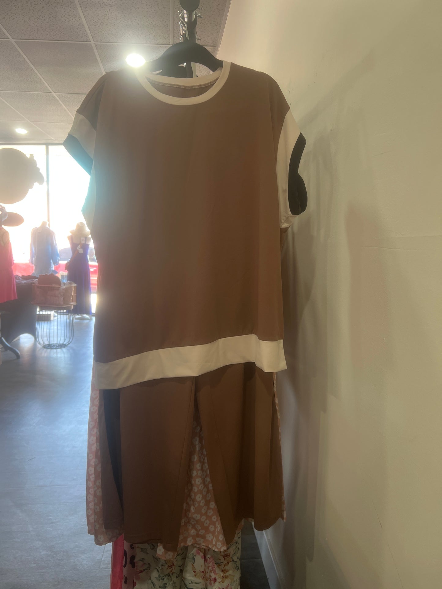 Brown shirt and pants set