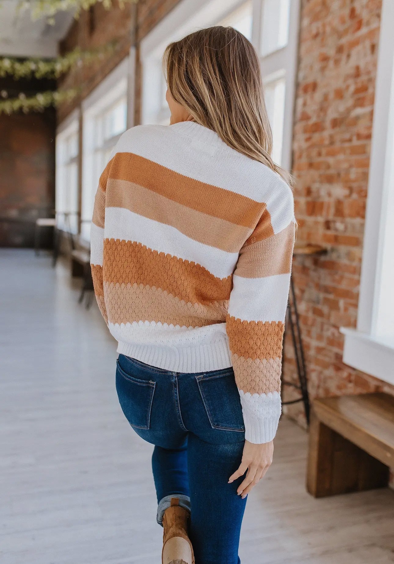 Chestnut Colorblock Sweater