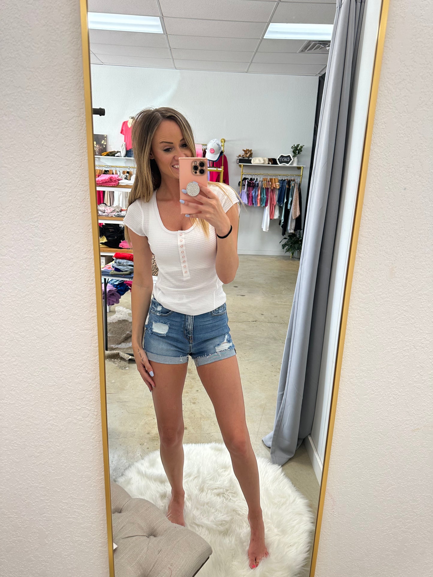 Believe The Truth Waffle Knit Top