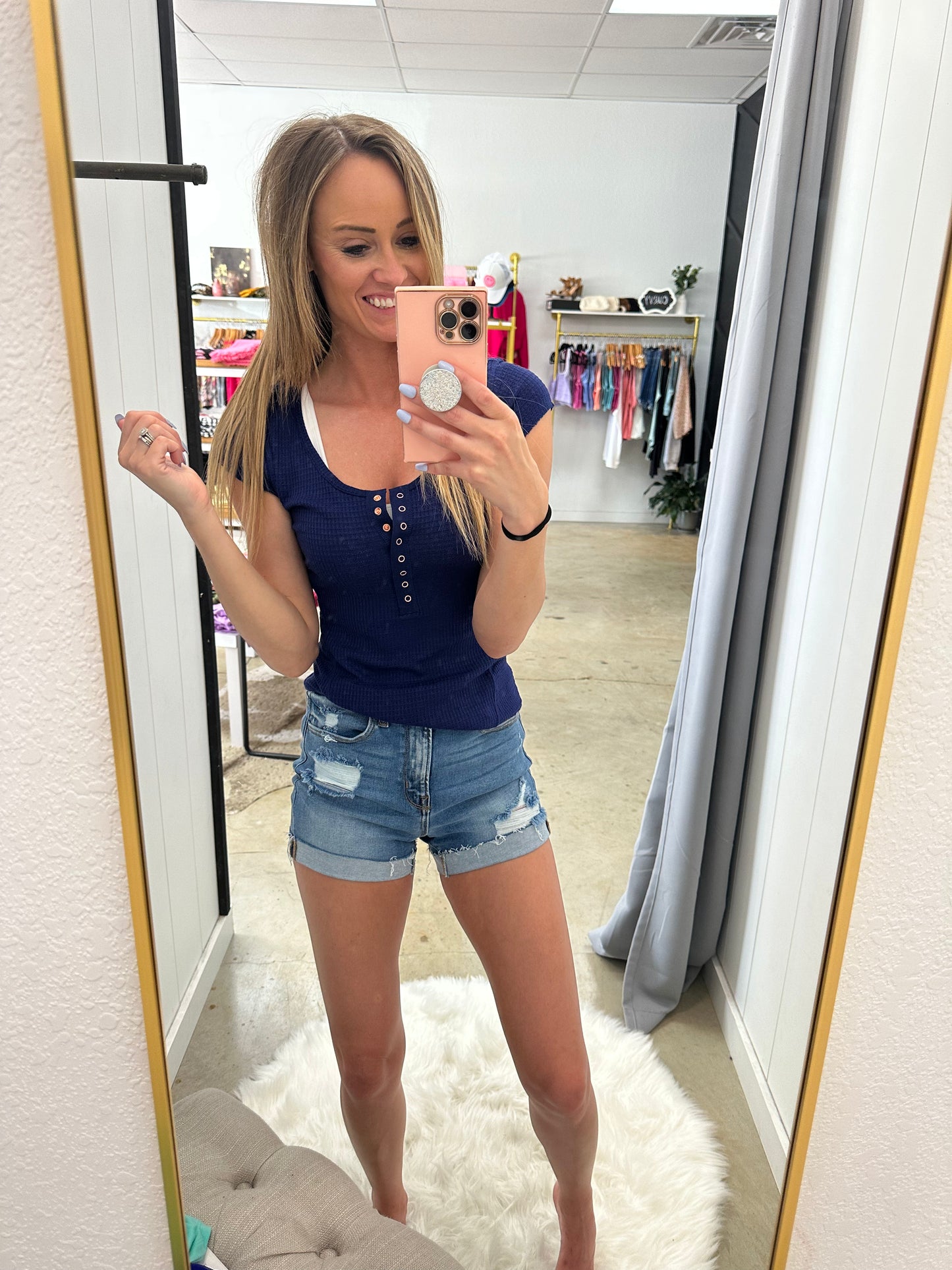 Believe The Truth Waffle Knit Top