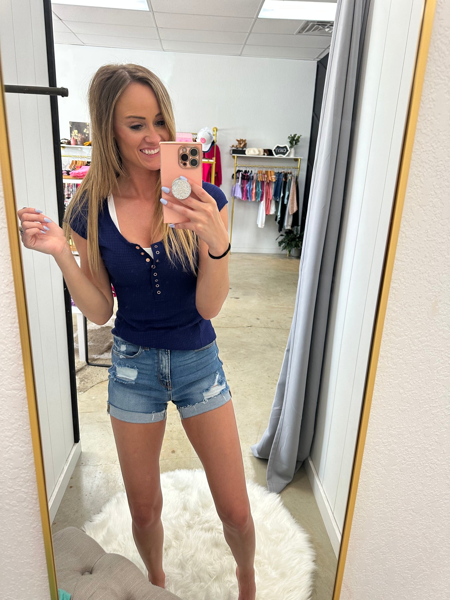 Believe The Truth Waffle Knit Top