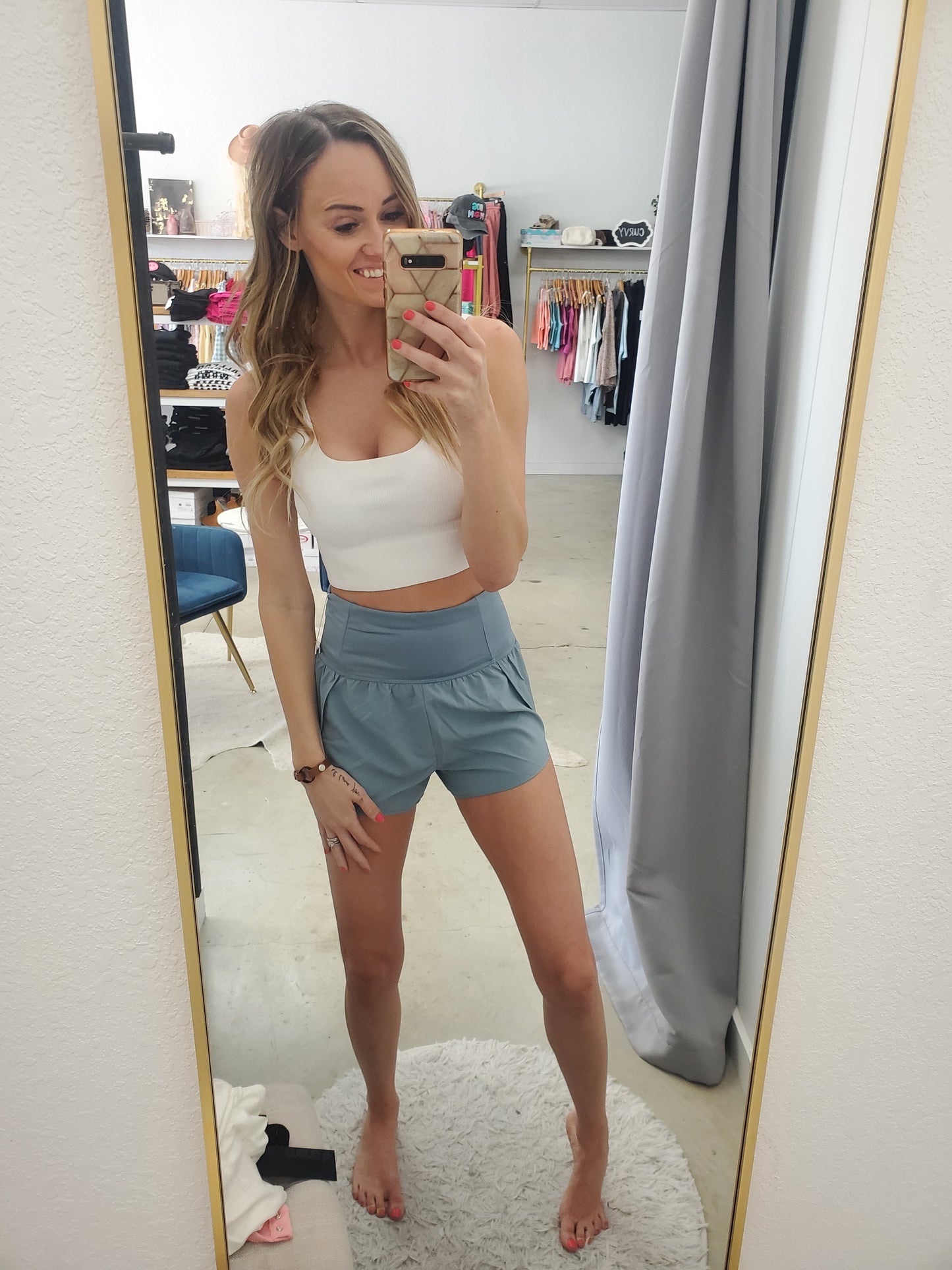 Keep Moving High-Waisted Shorts