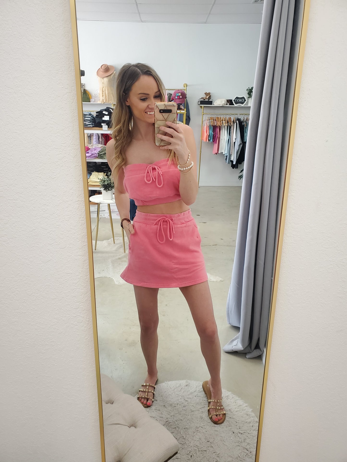 Miami Nights Tube Top and Skorts Set