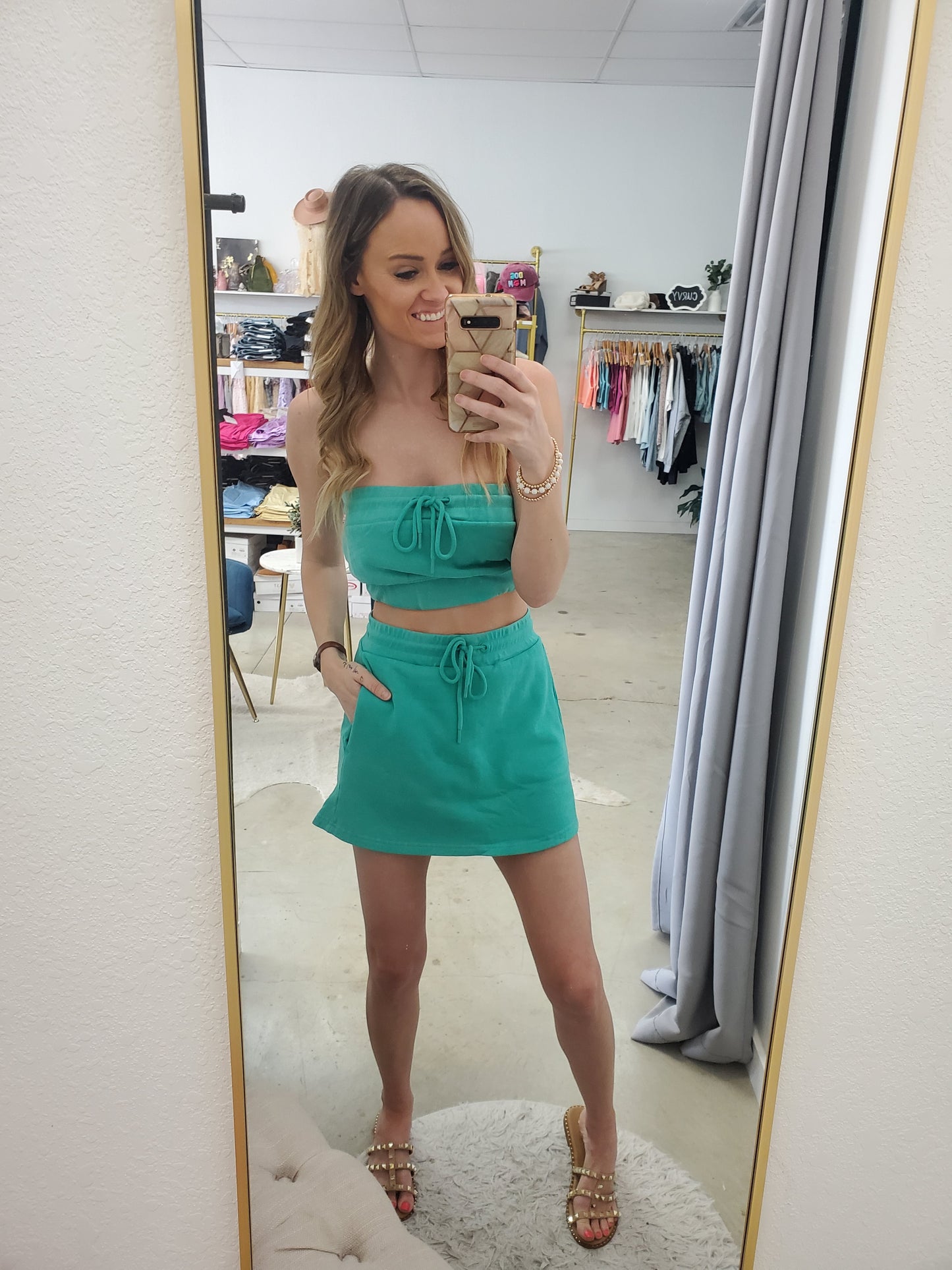 Miami Nights Tube Top and Skorts Set