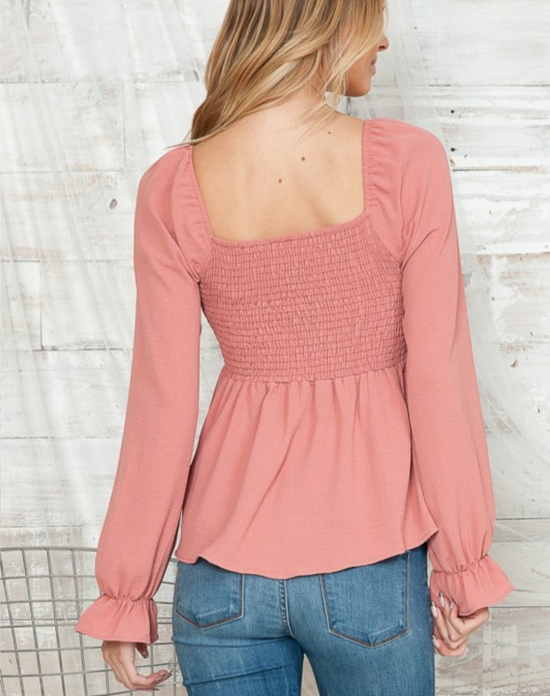For You Pink Puff Sleeve Top