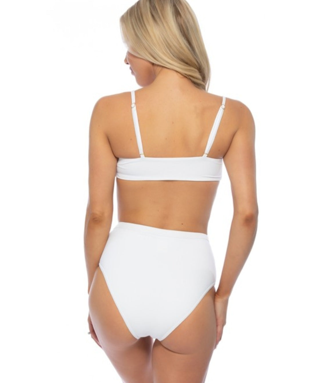 Fell For You White Bikini Bottom