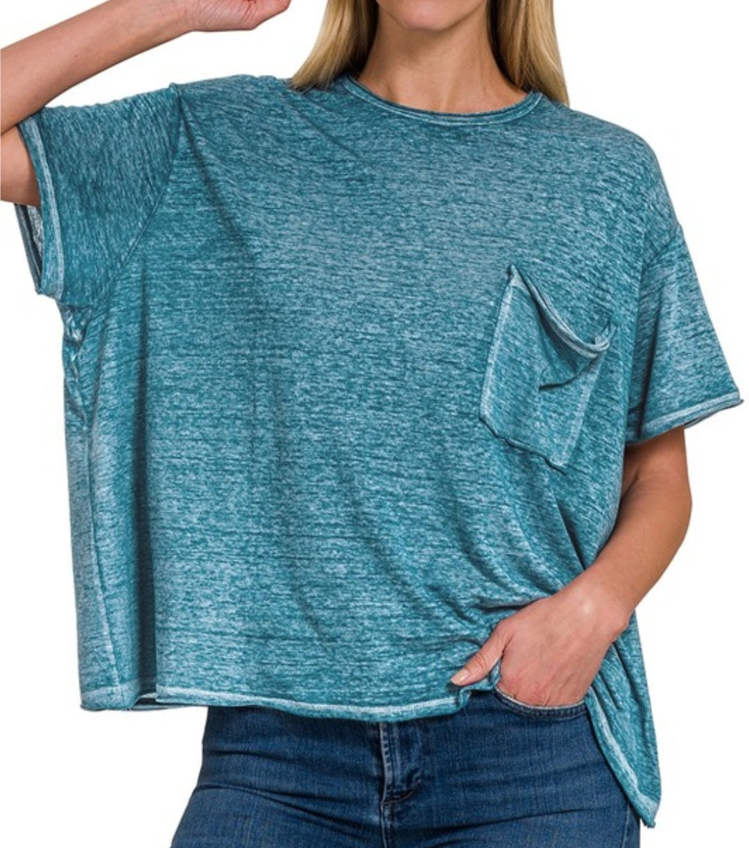 Easy Going Washed Burnout Tee