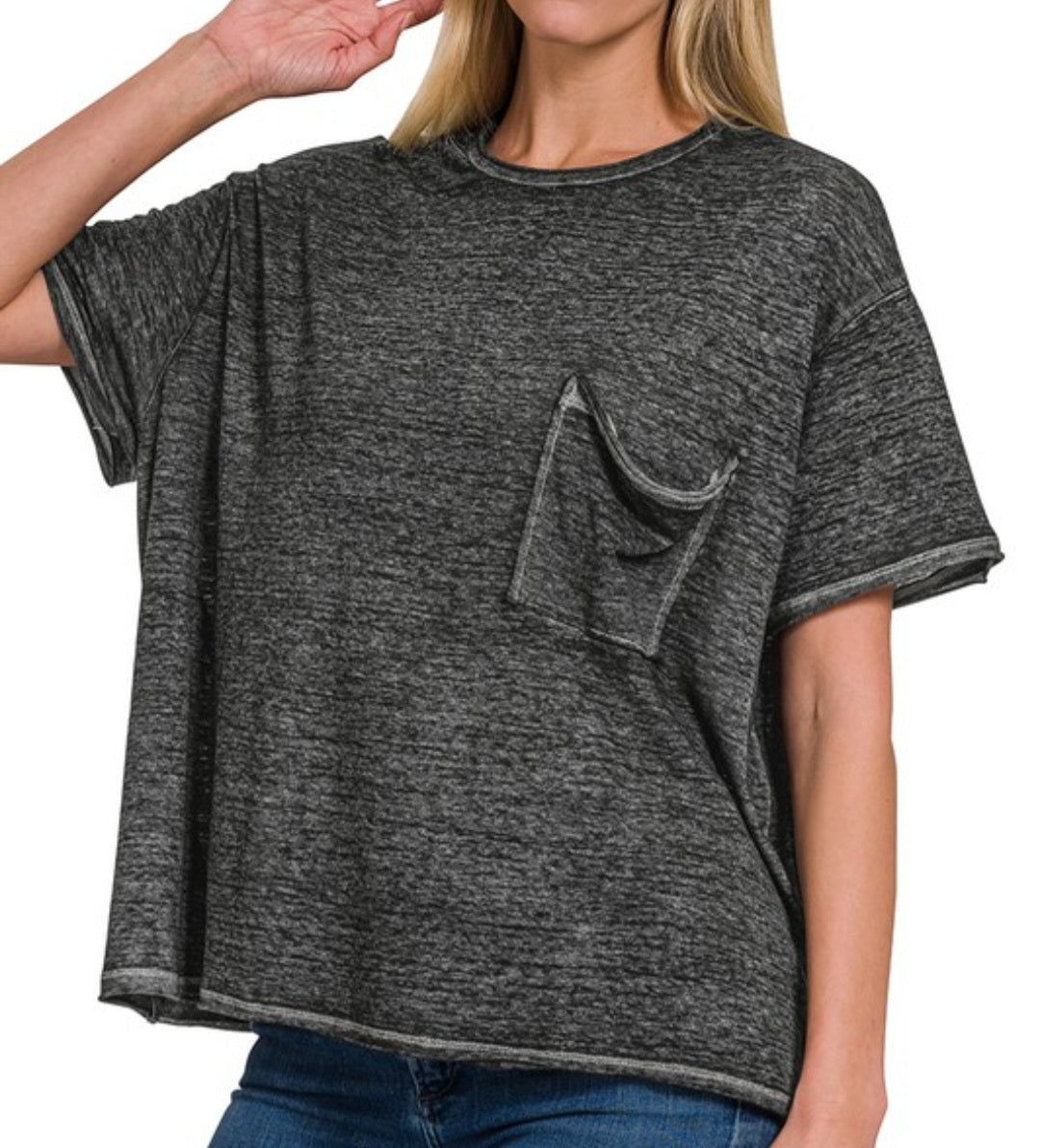 Easy Going Washed Burnout Tee