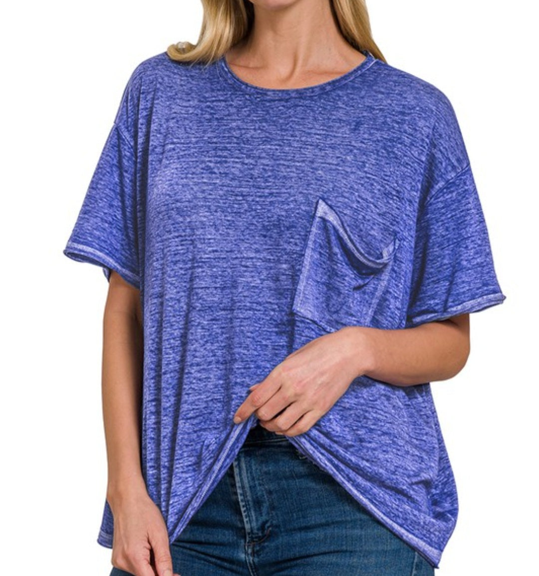Easy Going Washed Burnout Tee