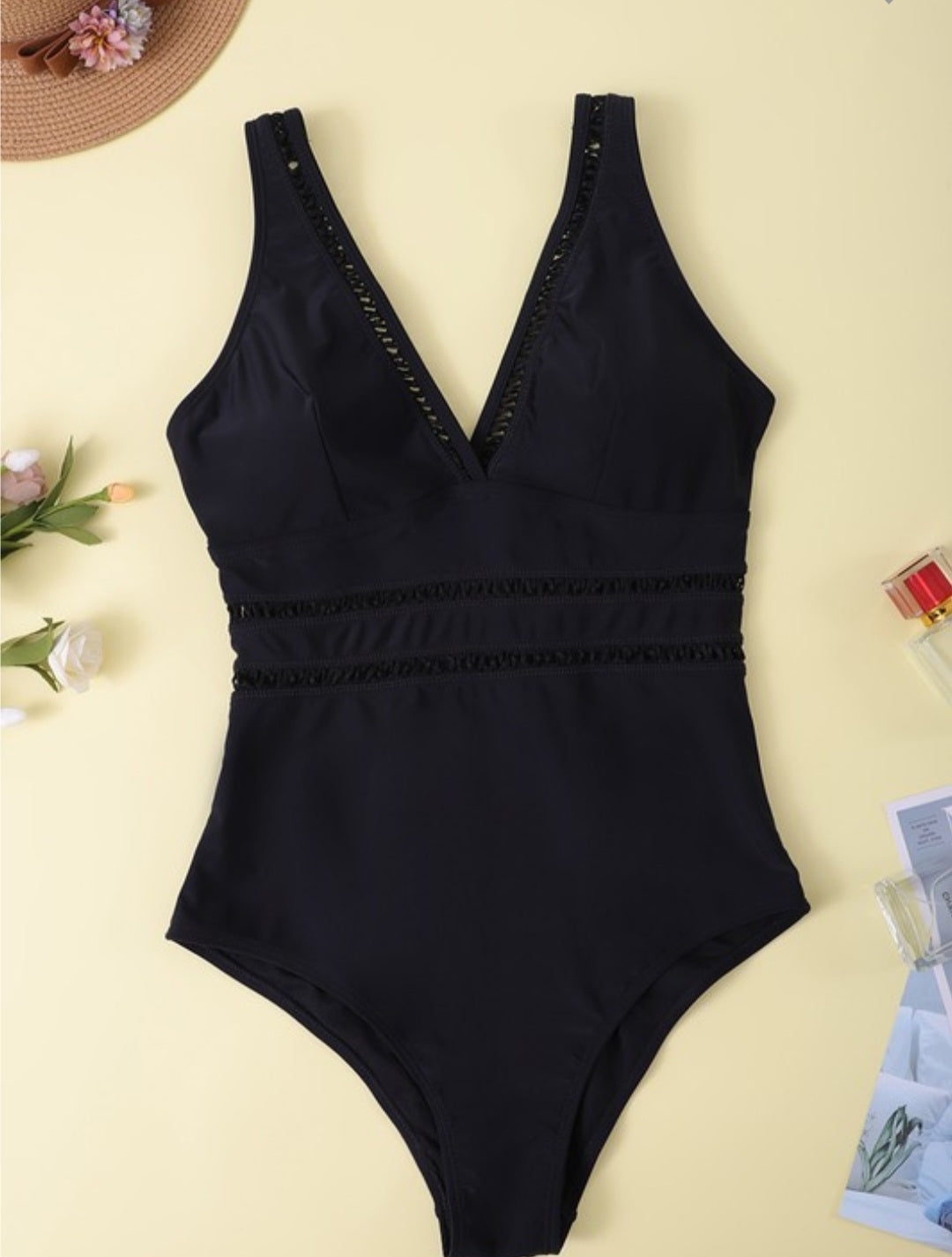 Tempt Me Black One Piece Swimsuit