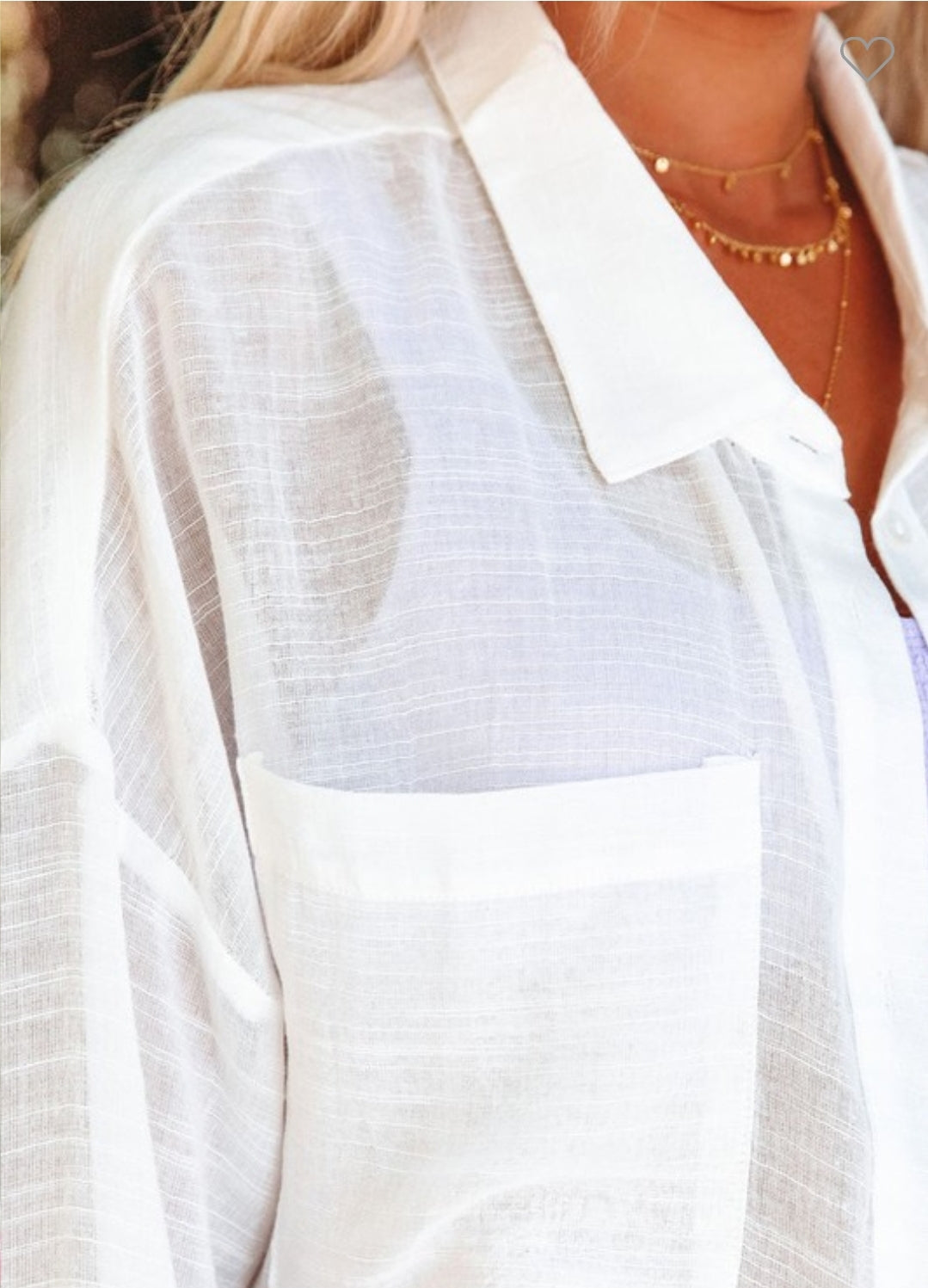 Lightweight Shirt Beach Coverup