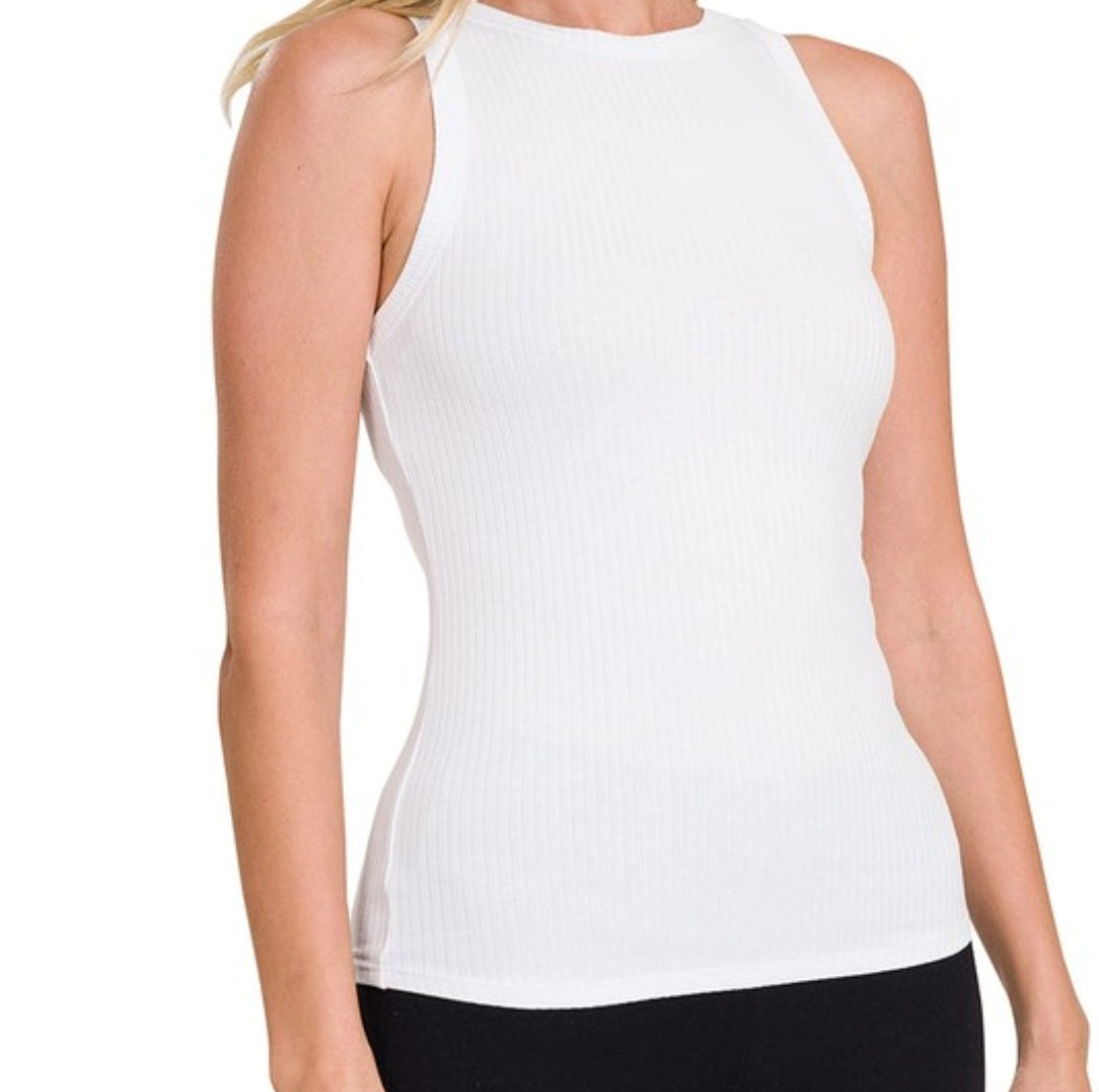 Bet You Ribbed Boatneck Tank