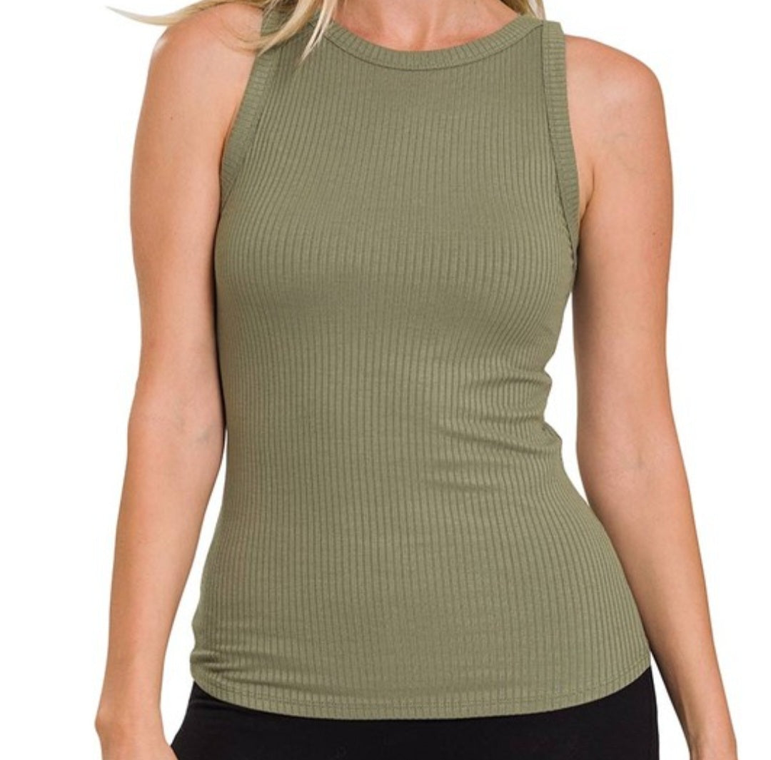Bet You Ribbed Boatneck Tank