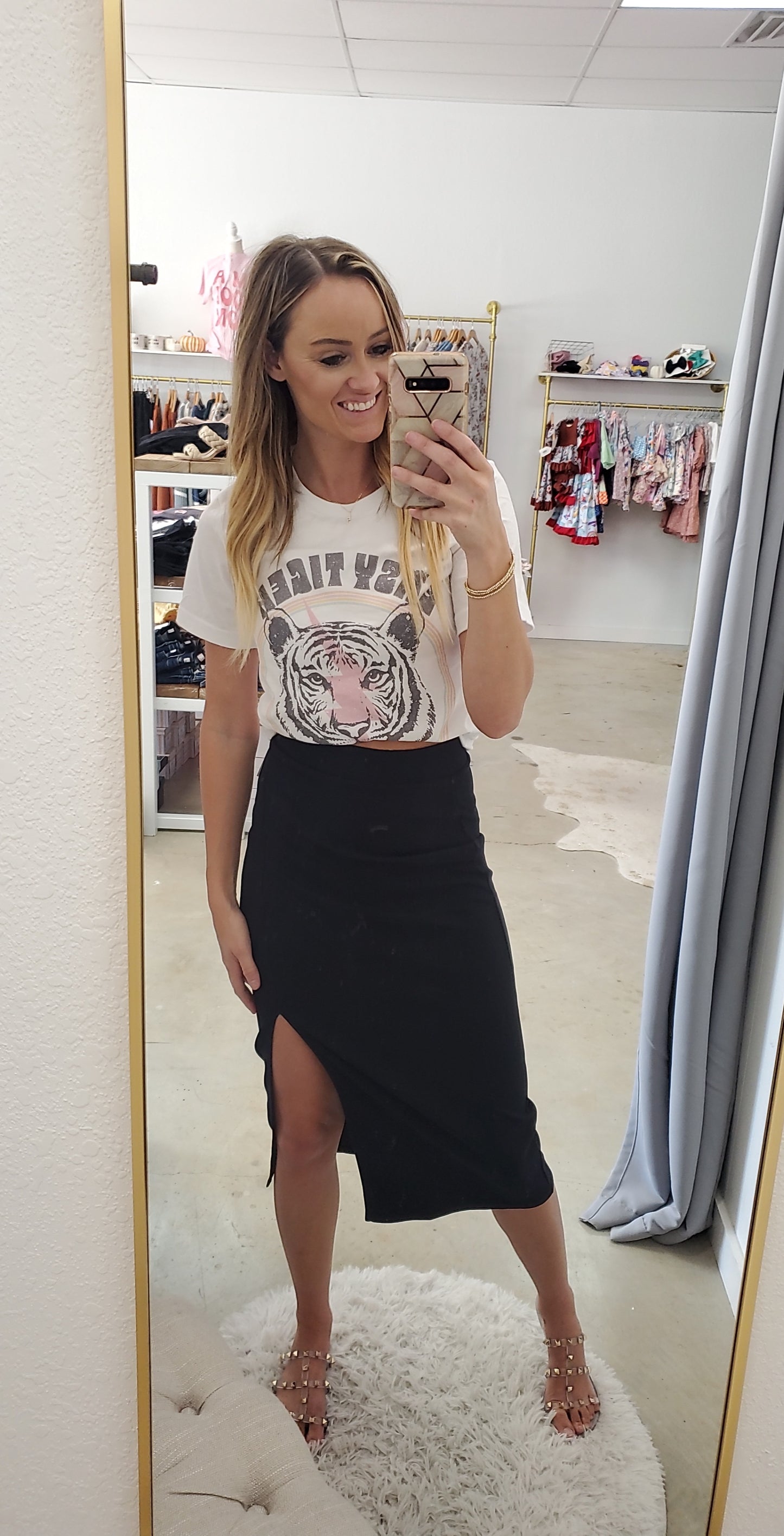 Always Perfect Black Pencil Skirt