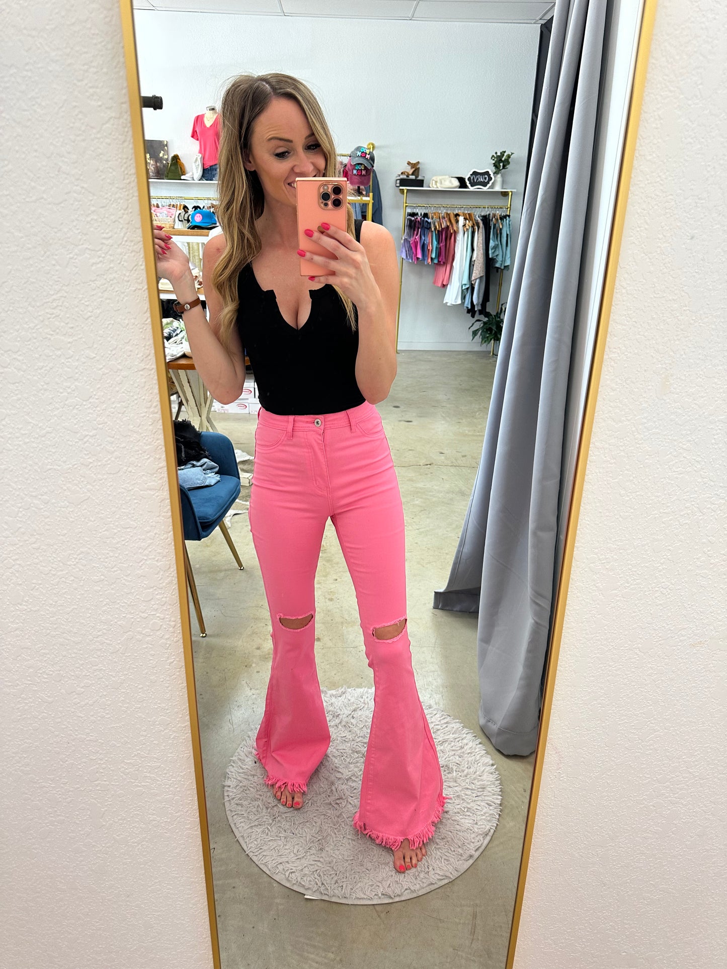 Dolly Flare Pink Pants
