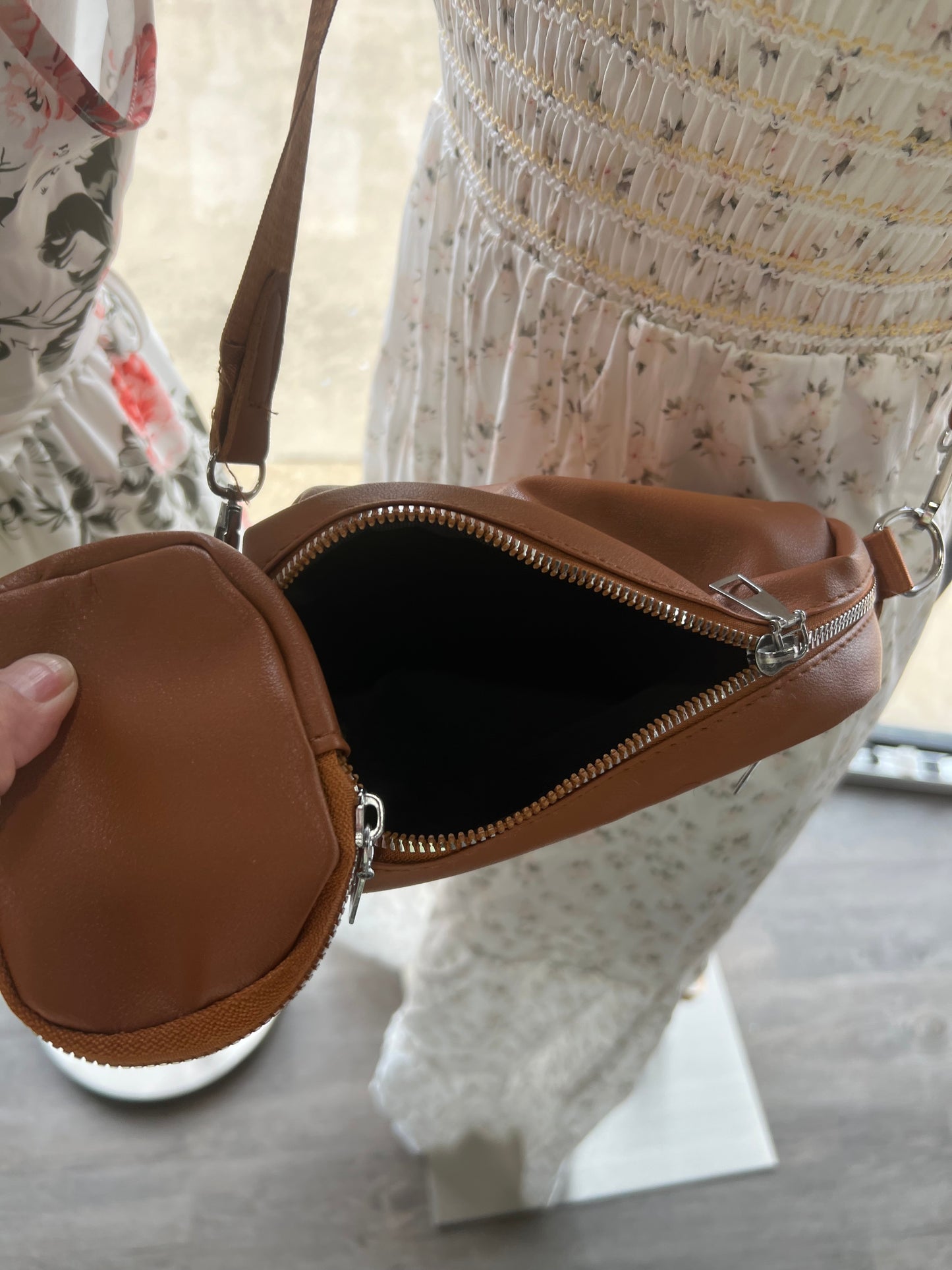 Brown Handbag with wallet