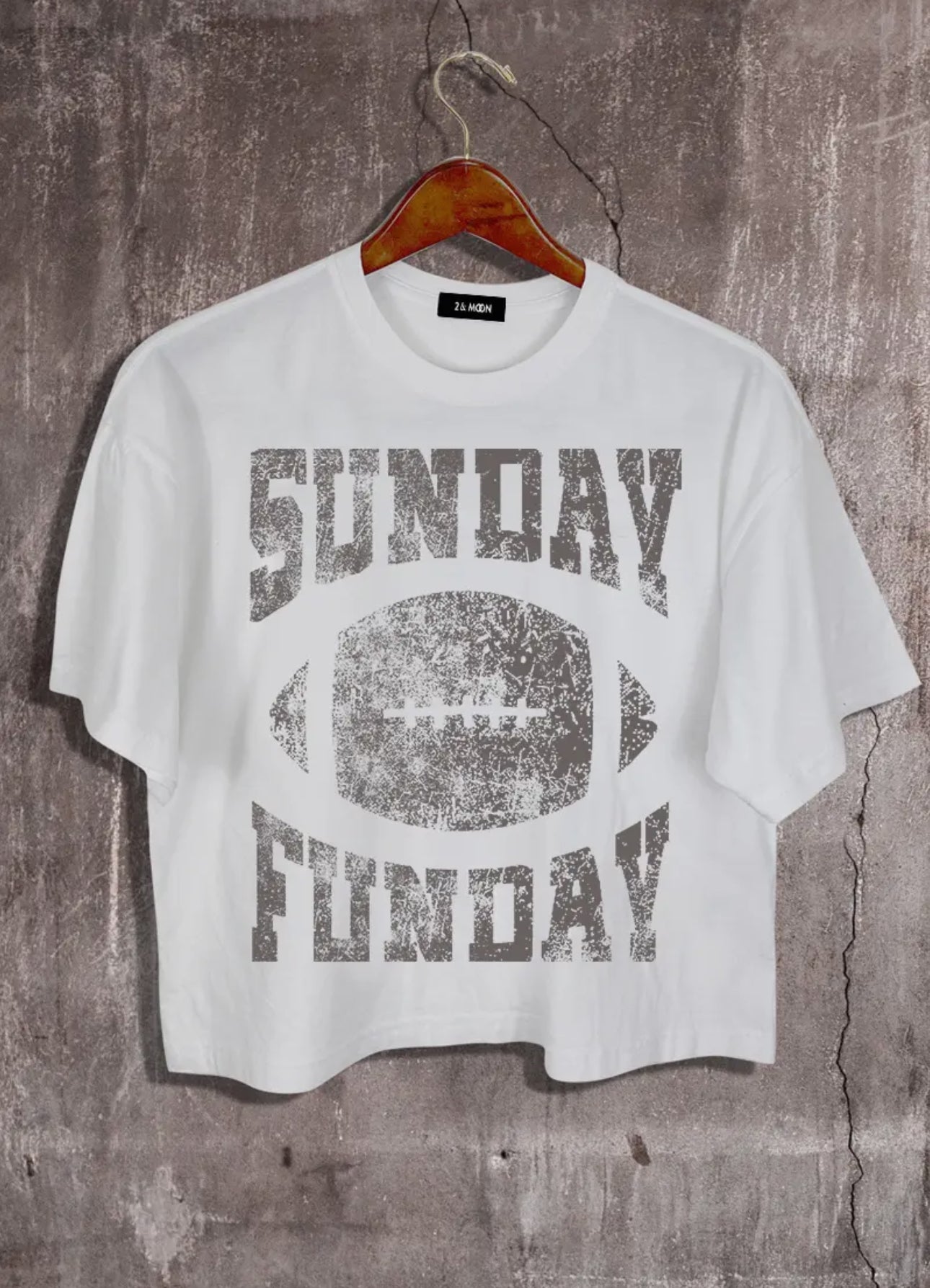 Sunday Funday Football Crop Tee