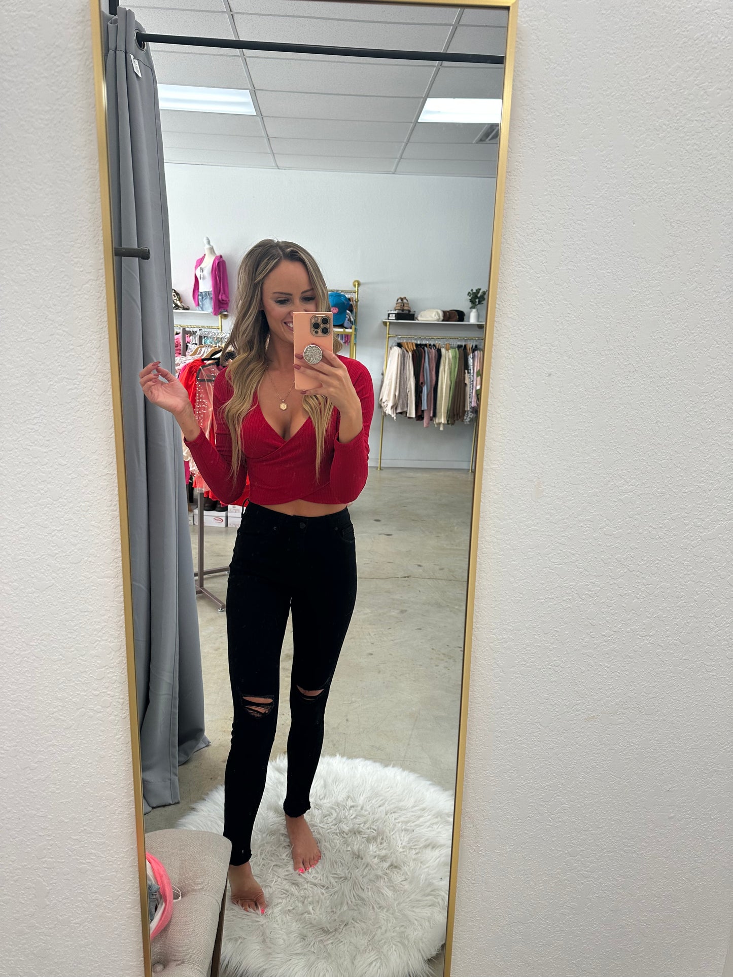 Nessa Wrap Crop Top