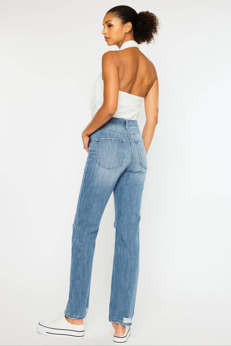 Bailey High Rise Straight Denim