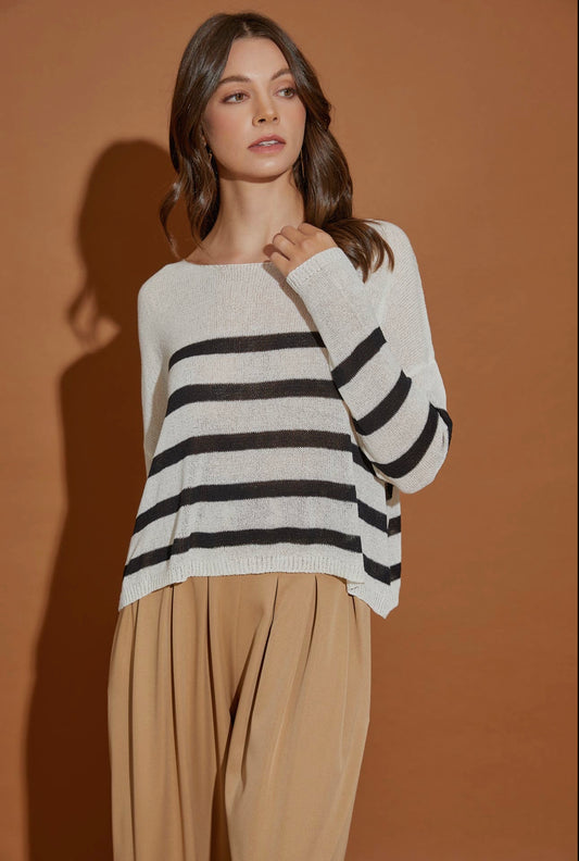 Get The Look Stripe Knit Top