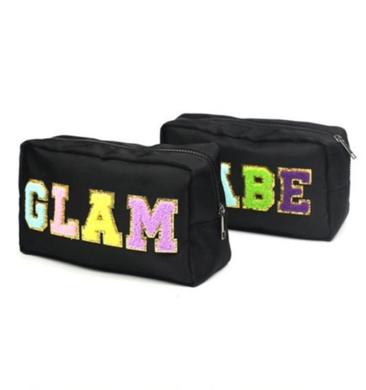 Varsity Letter Cosmetic Makeup Bag