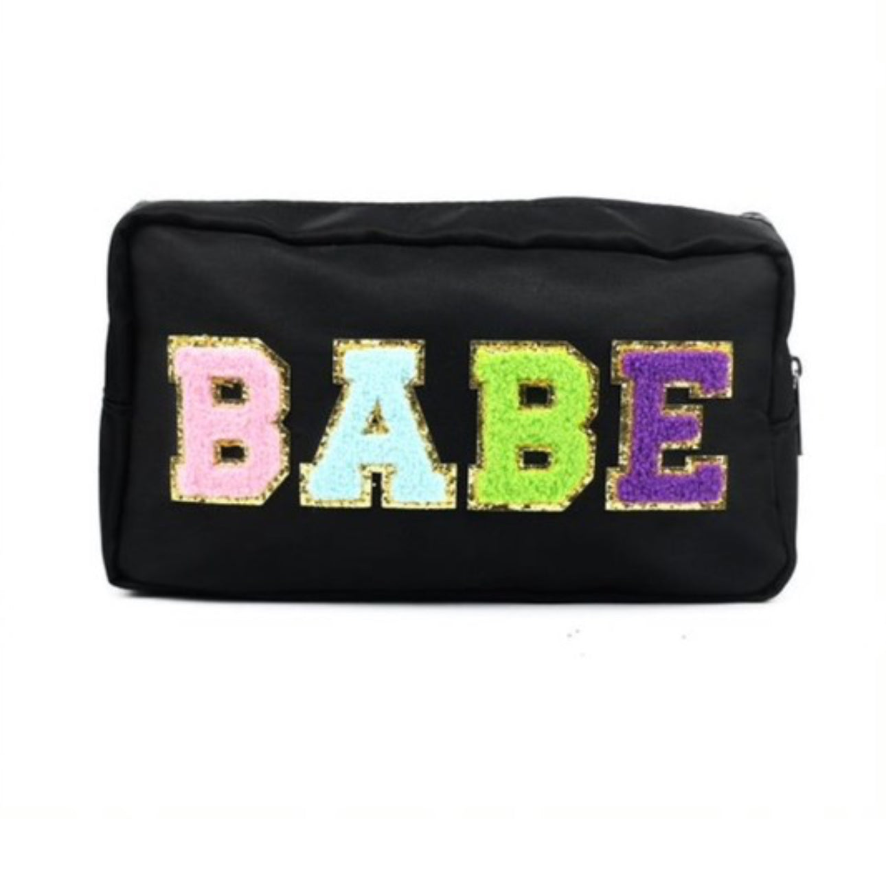 Varsity Letter Cosmetic Makeup Bag