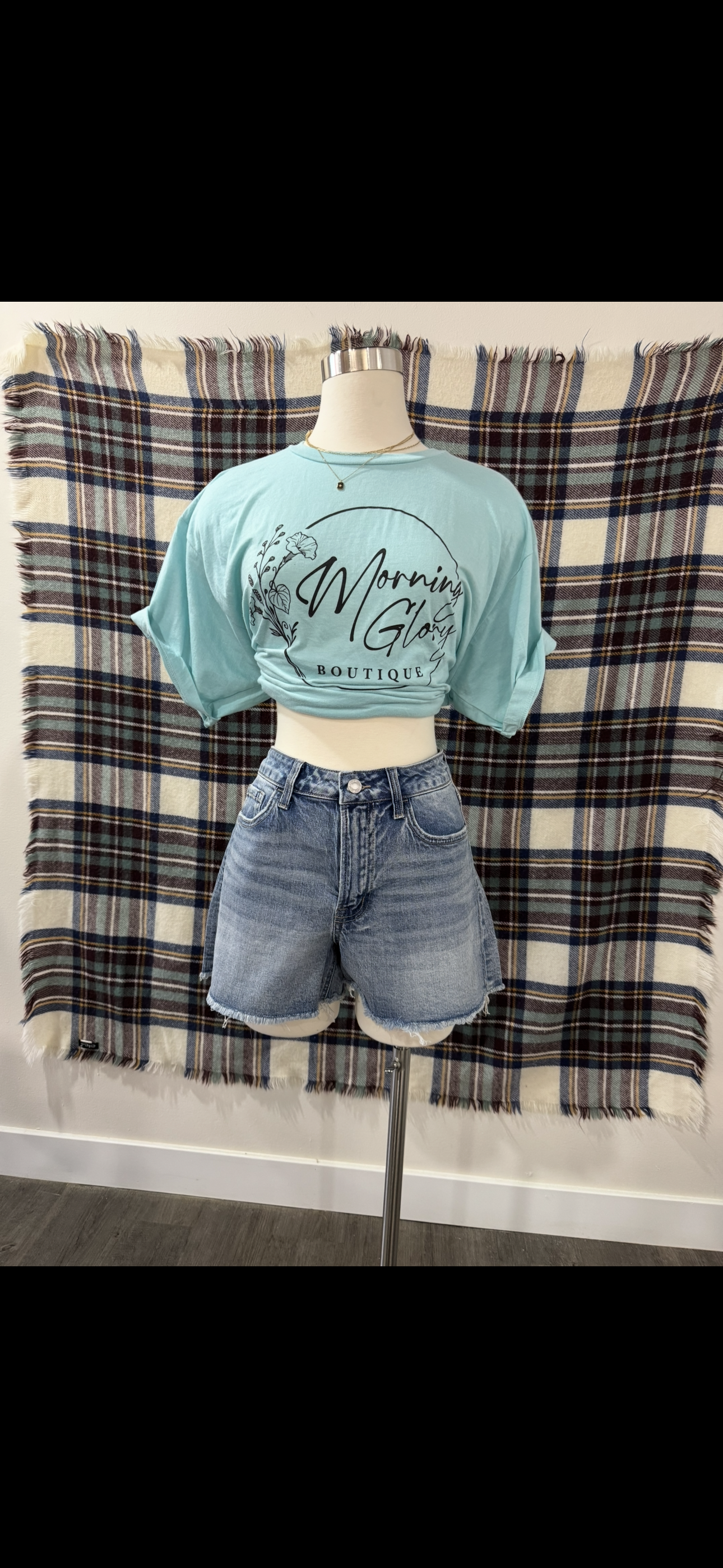 Darkroom High Rise Frayed Shorts