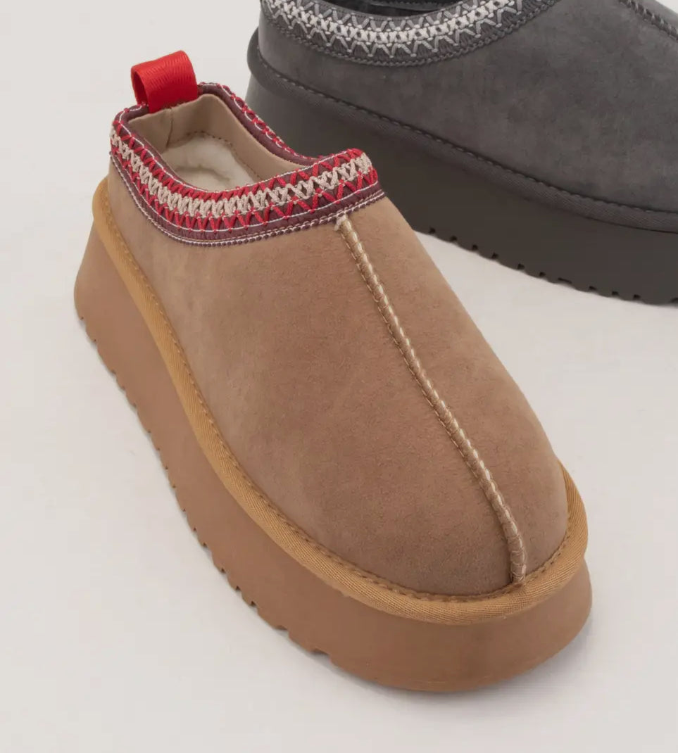 Tessa Ankle Fur-Lined Cozy Slipper