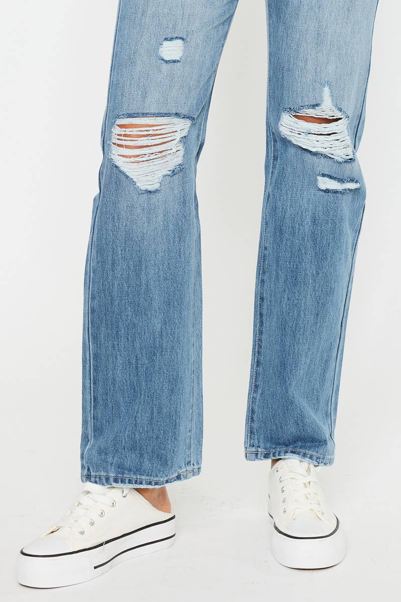 Bailey High Rise Straight Denim