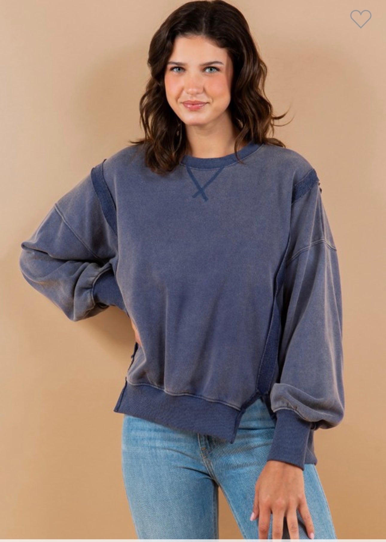 Essential Washed Pullover Sweatshirt