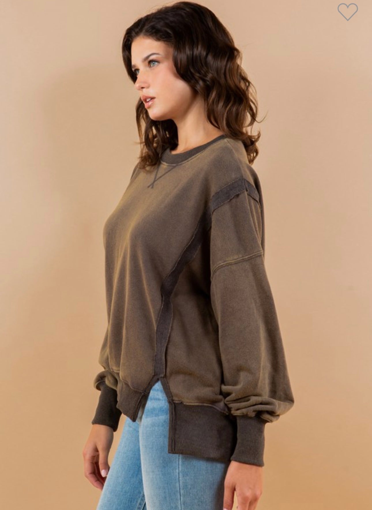 Essential Washed Pullover Sweatshirt