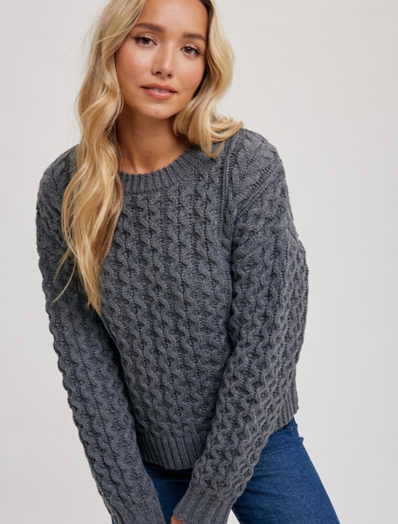 The Anna Waffle Knit Sweater