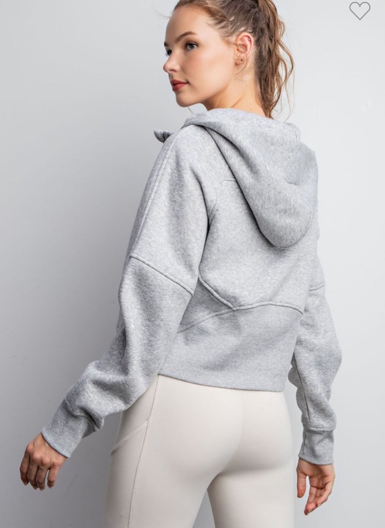 Stay Cozy Cropped Quarter Zip Hoodie