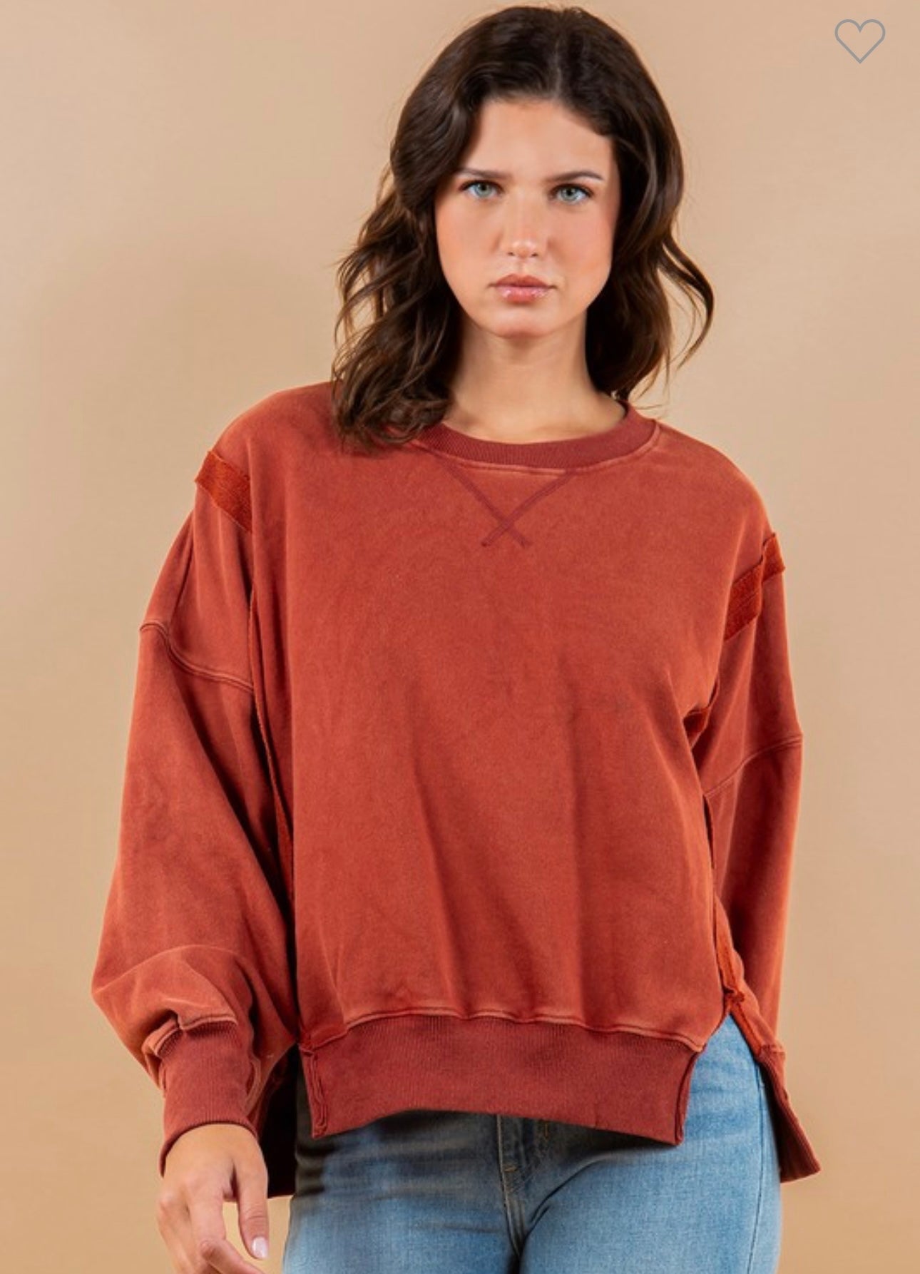 Essential Washed Pullover Sweatshirt