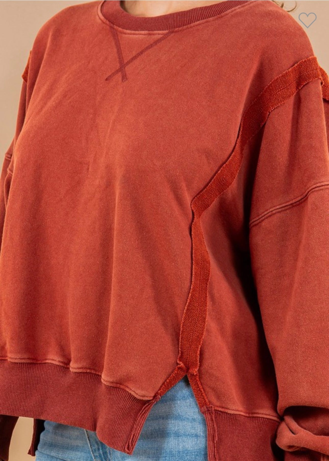 Essential Washed Pullover Sweatshirt