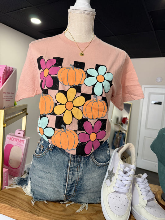 Floral Pumpkin Tee