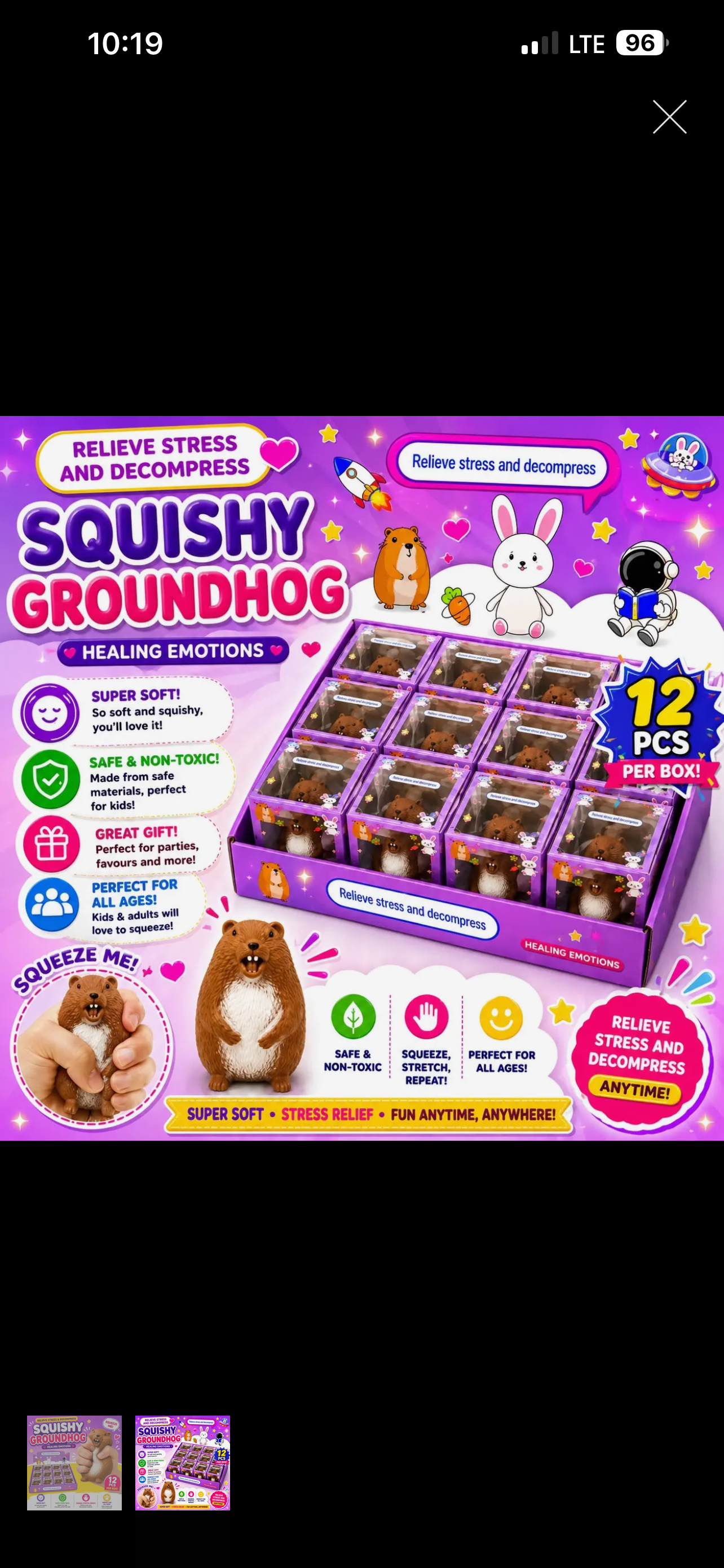 Squishy Groundhog – Super Soft Decompression Stress Toy
