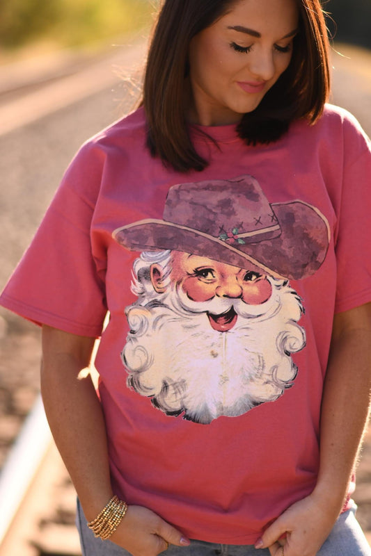 Vintage Cowboy Santa Tee