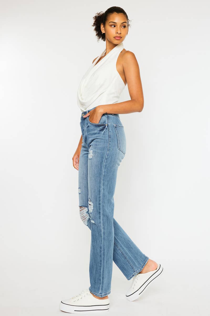 Bailey High Rise Straight Denim