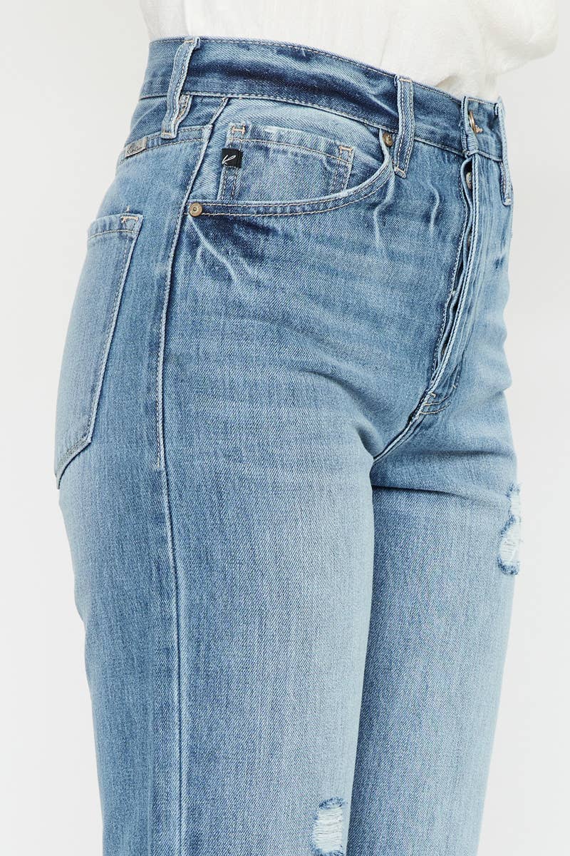 Bailey High Rise Straight Denim