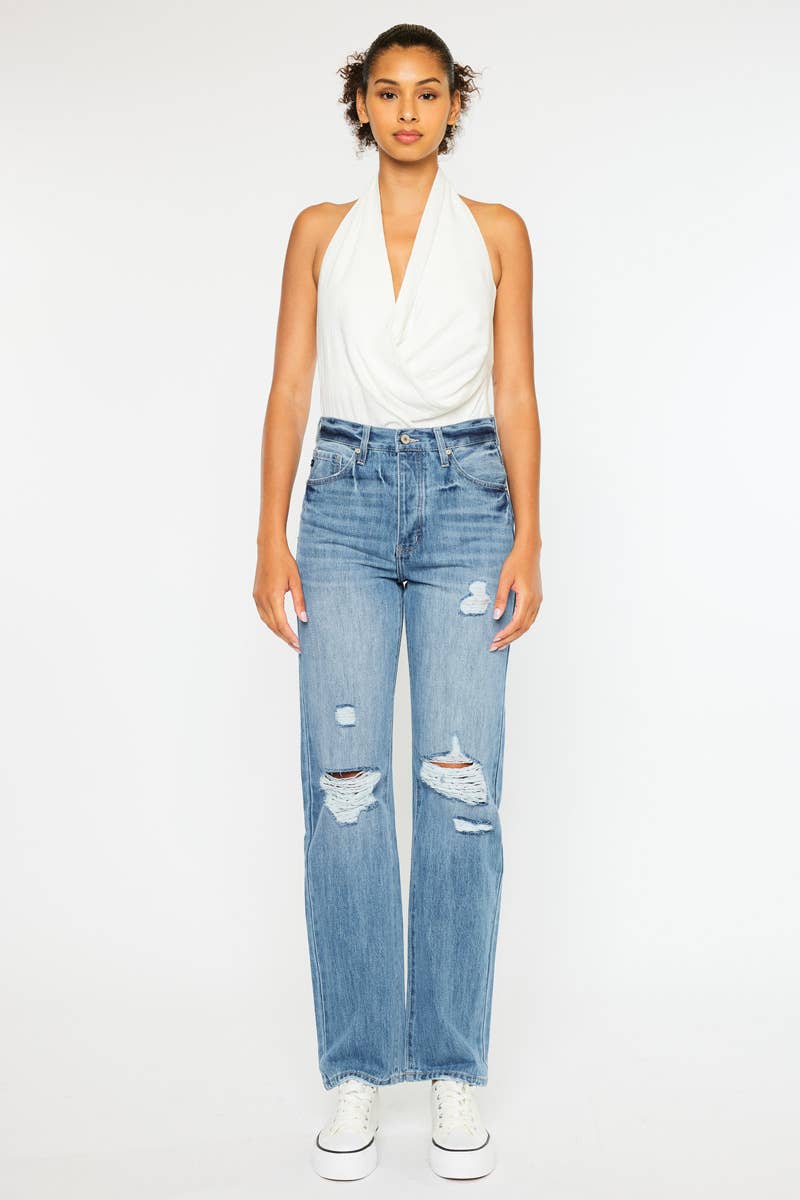 Bailey High Rise Straight Denim