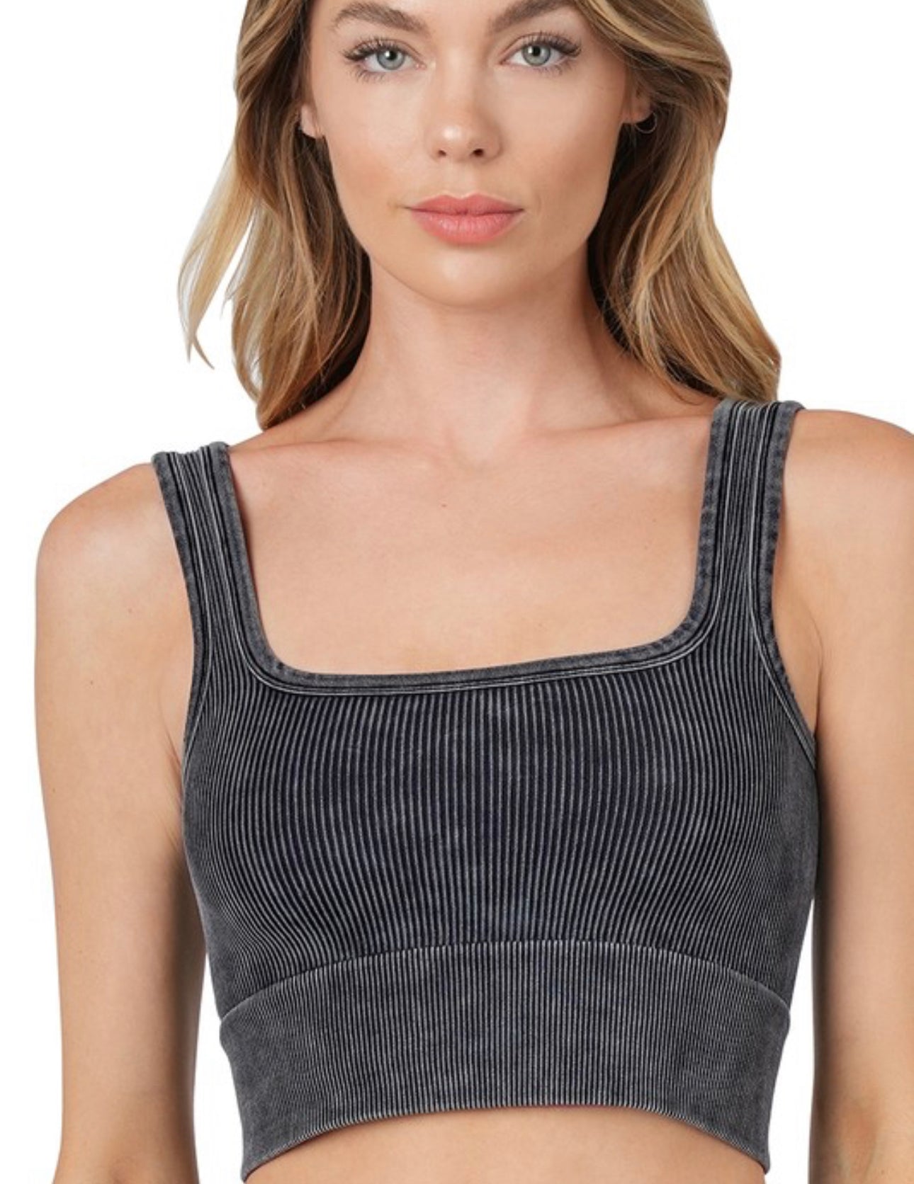 Allie Ribbed Seamless Crop Top