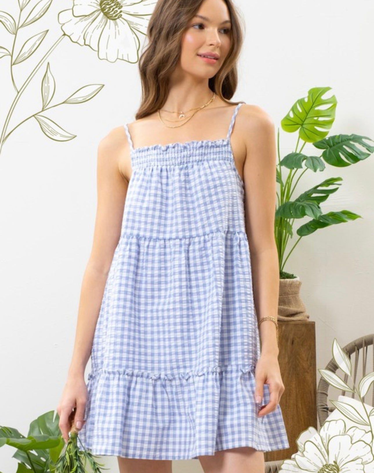 Where It All Begins Gingham Dress