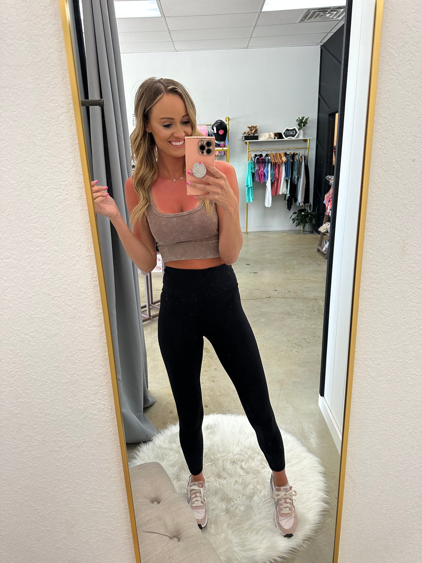 Allie Ribbed Seamless Crop Top