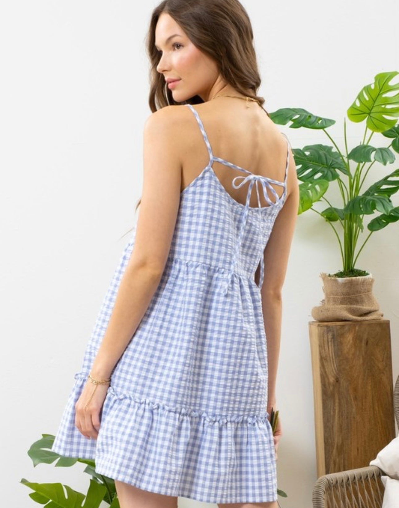 Where It All Begins Gingham Dress