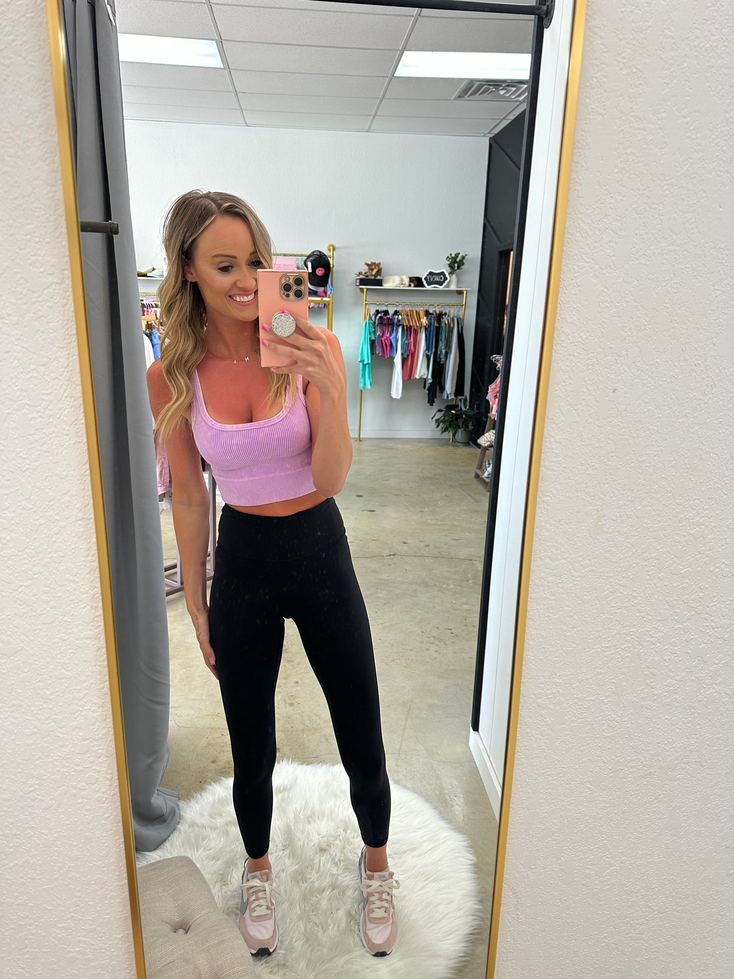 Allie Ribbed Seamless Crop Top