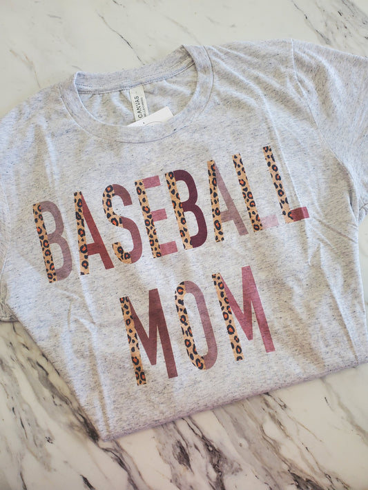 Baseball mom Leopard