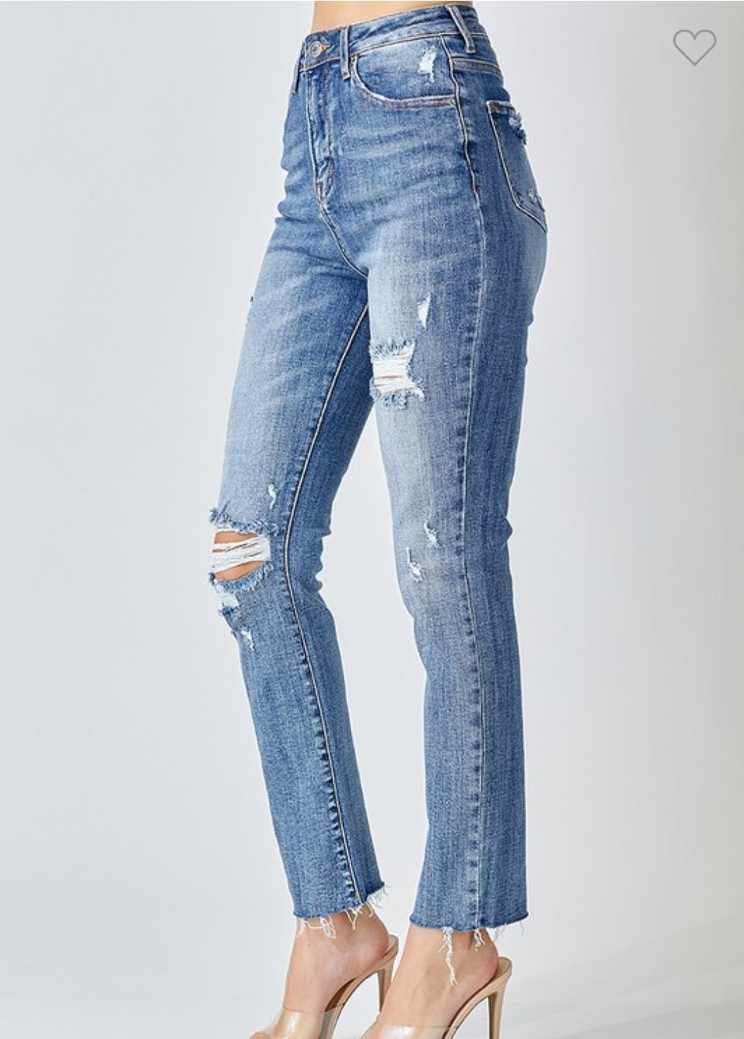 The "Sarah" Distressed Denim